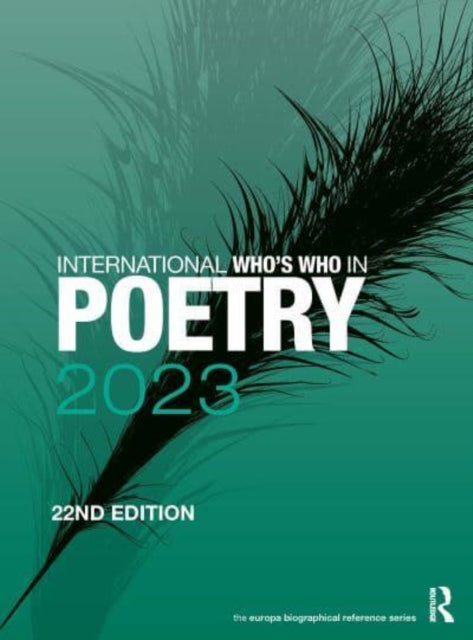Book cover of: International Who's Who in Poetry 2023. By: Europa Publications