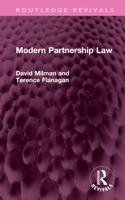 Book cover of: Modern Partnership Law. By: David Milman