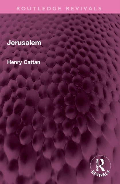 Book cover of: Jerusalem. By: Henry Cattan