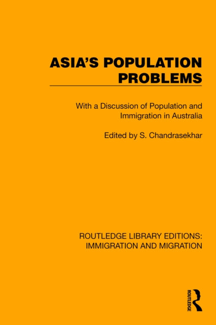 Book cover of: Asia's Population Problems. By: S. Chandrasekhar