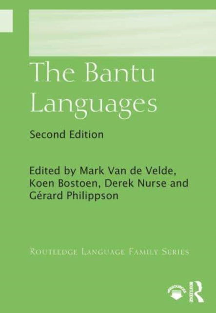 Book cover of: Bantu Languages. By: Mark Van de Velde