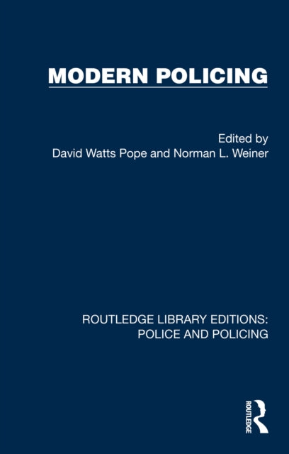 Book cover of: Modern Policing. By: David Watts Pope