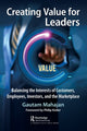 Book cover of: Creating Value for Leaders. By: Gautam Mahajan