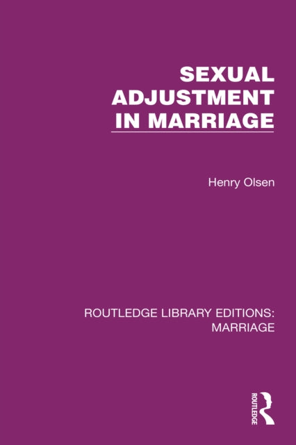 Book cover of: Sexual Adjustment in Marriage