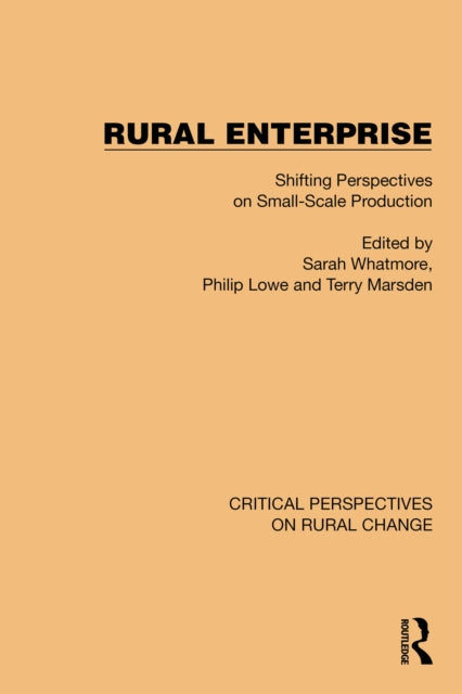 Book cover of: Rural Enterprise. By: Sarah Whatmore