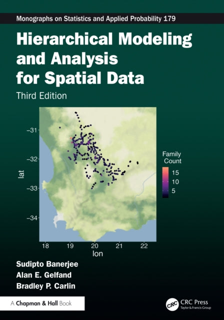 Book cover of: Hierarchical Modeling and Analysis for Spatial Data