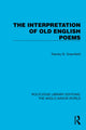 Book cover of: Interpretation of Old English Poems. By: Stanley B. Greenfield