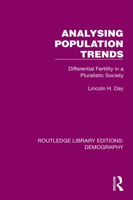 Book cover of: Analysing Population Trends