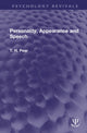 Book cover of: Personality, Appearance and Speech. By: T. H. Pear