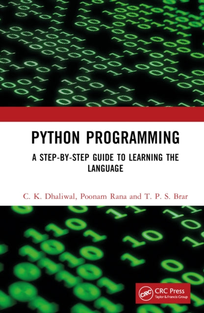 Book cover of: Python Programming. By: C. K. Dhaliwal