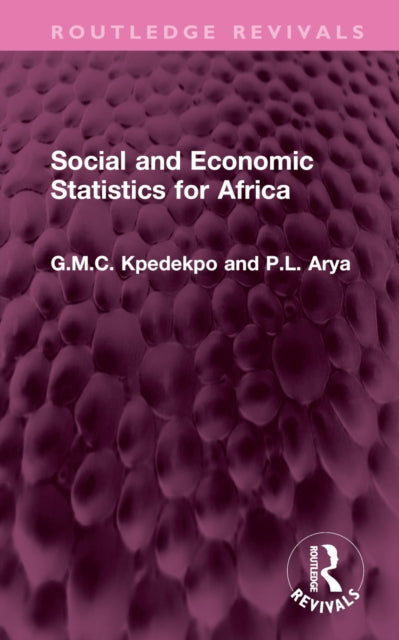 Book cover of: Social and Economic Statistics for Africa. By: P. L. Arya