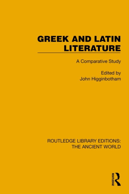 Book cover of: Greek and Latin Literature