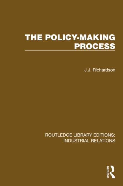 Book cover of: Policy-making Process. By: J. J. Richardson