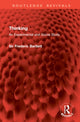 Book cover of: Thinking. By: Frederic Bartlett