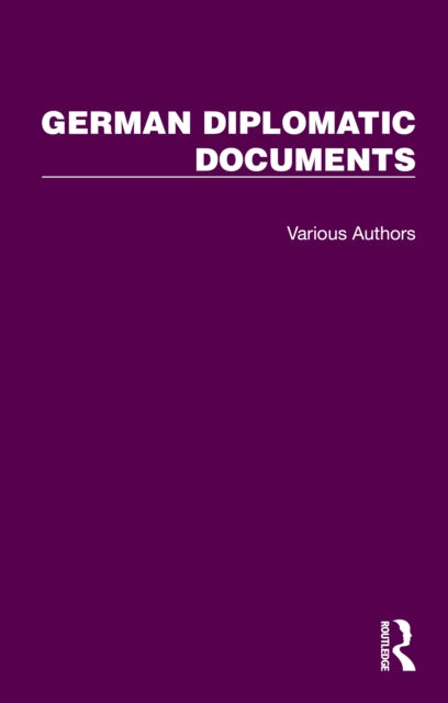 Book cover of: German Diplomatic Documents 1871-1914