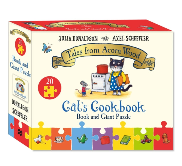 Cat's Cookbook Book and Giant Puzzle Gift Set 9781035045815 DONALDSON, JULIA
