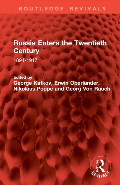 Book cover of: Russia Enters the Twentieth Century