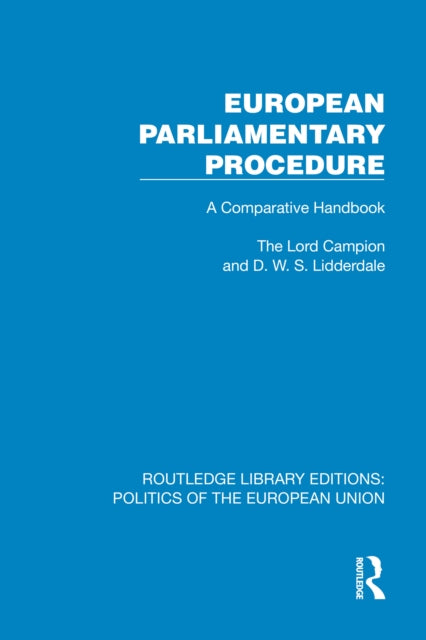 Book cover of: European Parliamentary Procedure