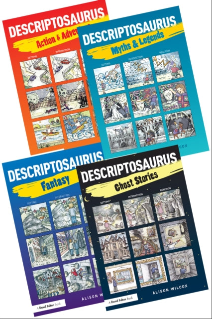 Book cover of: Descriptosaurus Story Writing 4 Book Bundle