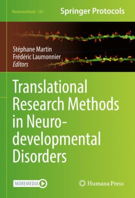 Book cover of: Translational Research Methods in Neurodevelopmental Disorders. By: Stéphane Martin