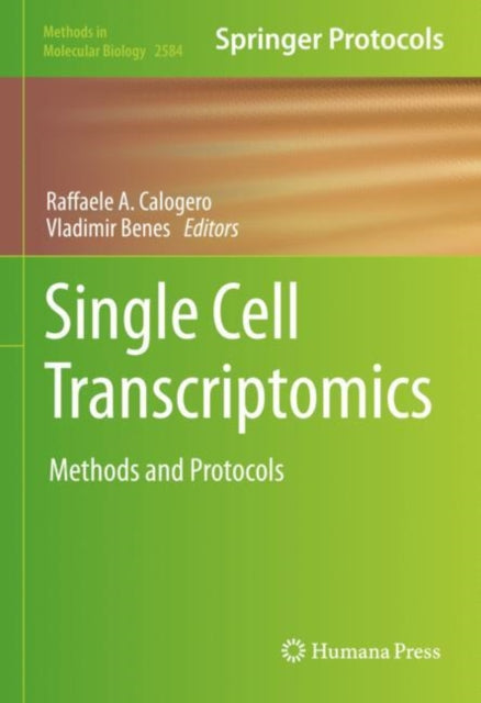 Book cover of: Single Cell Transcriptomics. By: Raffaele Cologero