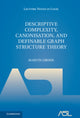 Book cover of: Descriptive Complexity, Canonisation, and Definable Graph Structure Theory. By: Martin Grohe