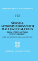 Book cover of: Normal Approximations with Malliavin Calculus. By: Ivan Nourdin