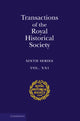 Book cover of: Transactions of the Royal Historical Society: Volume 21. By: Ian W. Archer
