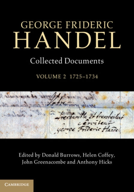 Book cover of: George Frideric Handel: Volume 2, 1725–1734. By: Donald Burrows