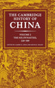 Book cover of: Cambridge History of China: Volume 2, The Six Dynasties, 220–589. By: Albert E. Dien