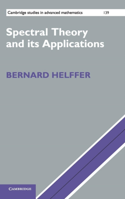 Book cover of: Spectral Theory and its Applications. By: Bernard Helffer