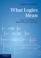Book cover of: What Logics Mean. By: James W. Garson