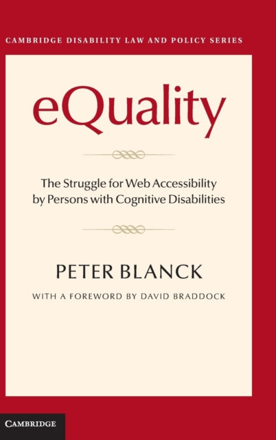 Book cover of: eQuality. By: Peter Blanck