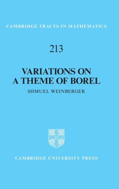 Book cover of: Variations on a Theme of Borel. By: Shmuel Weinberger