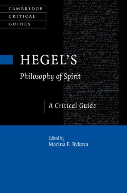 Book cover of: Hegel's Philosophy of Spirit. By: Marina F. Bykova
