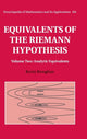 Book cover of: Equivalents of the Riemann Hypothesis: Volume 2, Analytic Equivalents