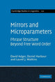 Book cover of: Mirrors and Microparameters. By: David Adger