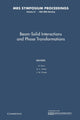Book cover of: Beam-Solid Interactions and Phase Transformations: Volume 51. By: H. Kurz