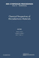 Book cover of: Chemical Perspectives of Microelectronic Materials: Volume 131. By: Mihal E. Gross