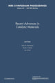 Book cover of: Recent Advances in Catalytic Materials: Volume 497. By: Nelly m. Rodriguez