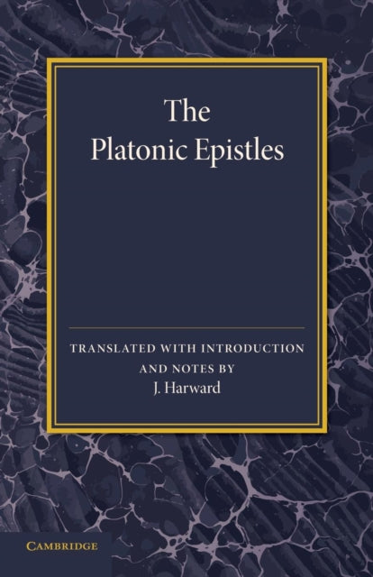 Book cover of: Platonic Epistles. By: J. Harward