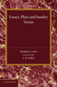 Book cover of: Essays, Plays and Sundry Verses. By: Abraham Cowley