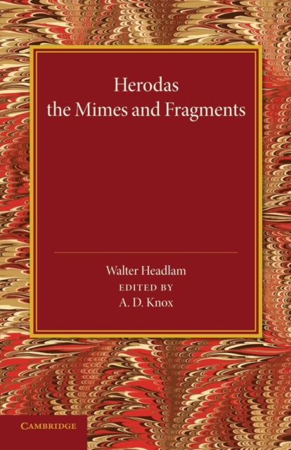 Book cover of: Herodas. By: A. D. Knox