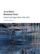 Book cover of: Arvo Part's Resonant Texts. By: Andrew Shenton