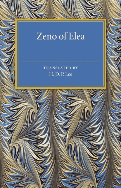 Book cover of: Zeno of Elea. By: H. D. P. Lee