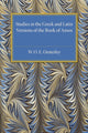 Book cover of: Studies in the Greek and Latin Versions of the Book of Amos. By: W. O. E. Oesterley