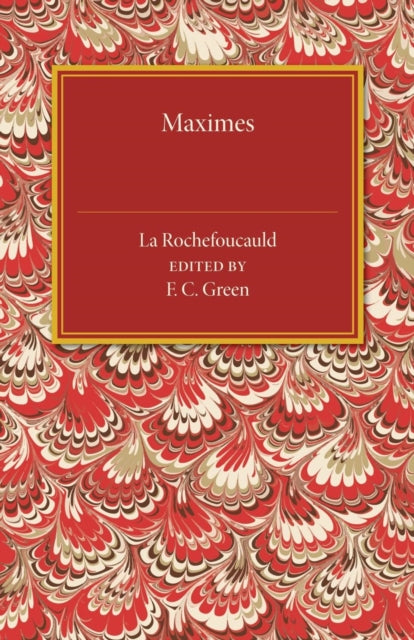 Book cover of: Maximes. By: François de La Rochefoucauld