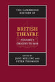Book cover of: Cambridge History of British Theatre. By: Jane Milling