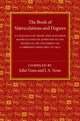 Book cover of: Book of Matriculations and Degrees. By: John Venn