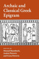 Book cover of: Archaic and Classical Greek Epigram. By: Manuel Baumbach